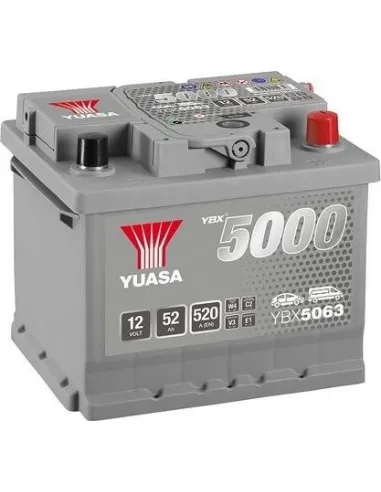 Batería Yuasa YBX5063 12V 50Ah 480A  Silver