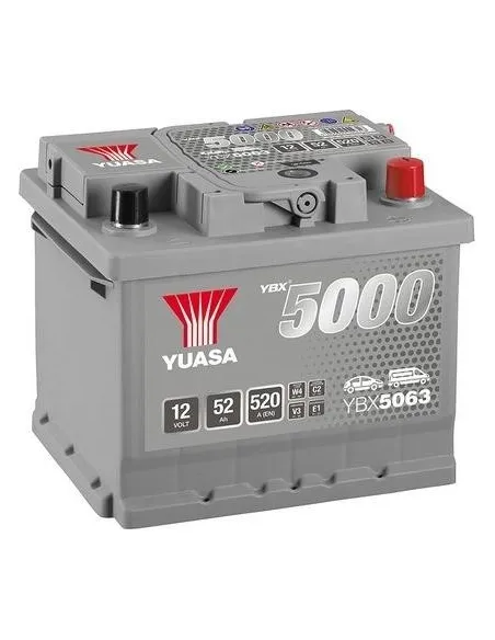 Batería Yuasa YBX5063 12V 50Ah 480A  Silver