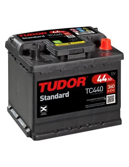 TUDOR - TC440 - Batería de arranque 44AH + DECH 360A 190X175X207