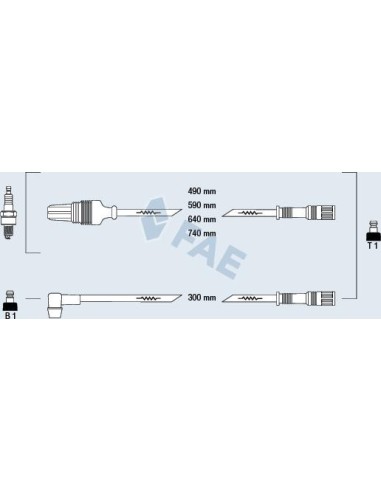 Cable del velocímetro Vag / VW 83650 1020 mm