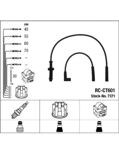 NGK 7371 - Juego de cables de encendido