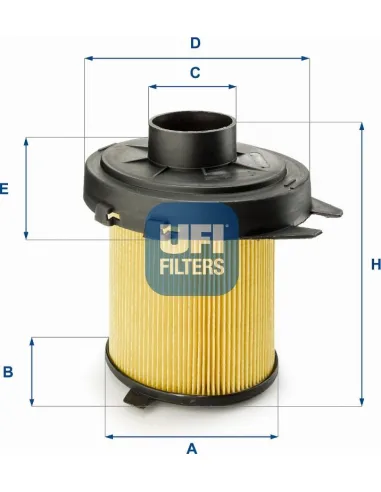 UFI 27.845.02 - Filtro de aire