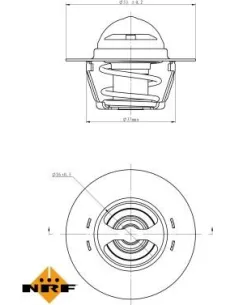 Termostato de refrigerante Citroën / Fiat 725128
