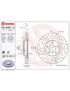 0984851X Disco de freno Brembo