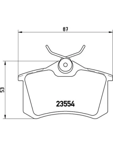 Brembo P 85 020X - Juego de pastillas de freno...