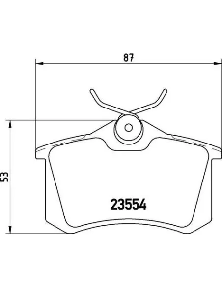 Brembo P 85 020 - Juego de pastillas de freno Golf V