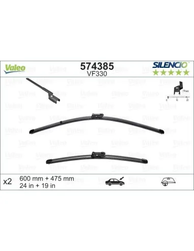 Valeo 574385 - Limpiaparabrisas Golf V