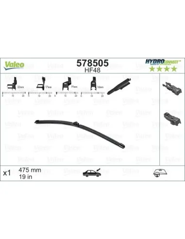 Valeo 578505 - Limpiaparabrisas Golf V