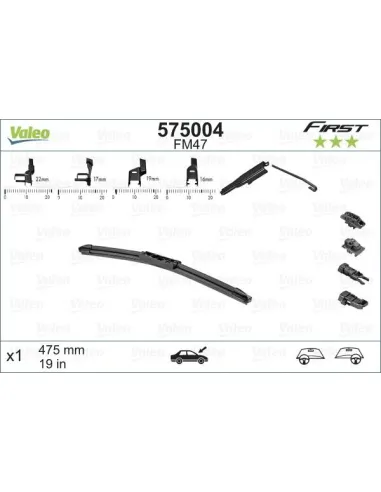 Escobilla limpiaparabrisas Ford / Opel 575004 475 mm