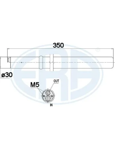 ERA 668003 - Filtro deshidratante aire acondicionado Golf V