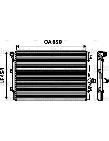 Valeo 734333 - Radiador refrigeración del motor Golf V