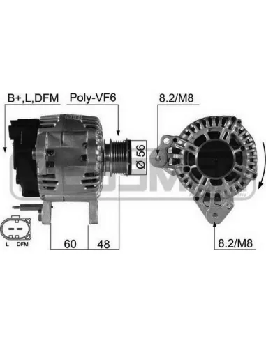 ERA 210497 - Alternador Golf V