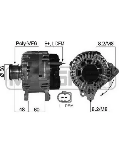 ERA 210469 - Alternador Golf V