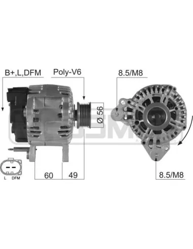 ERA 210496A - Alternador Golf V