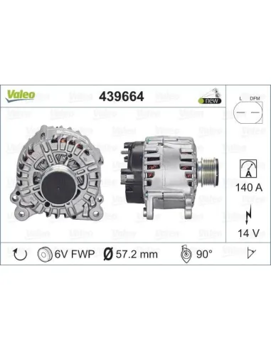 Valeo 439664 - Alternador Golf V