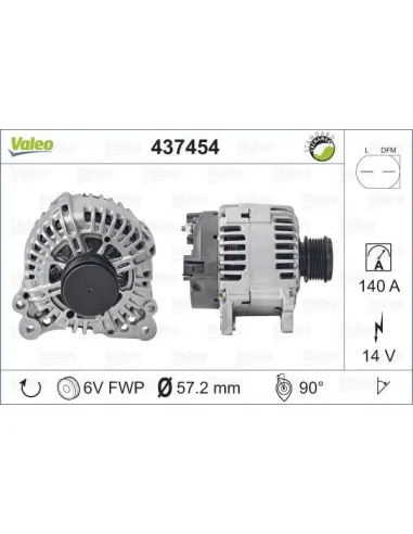 Valeo 437454 - Alternador Golf V