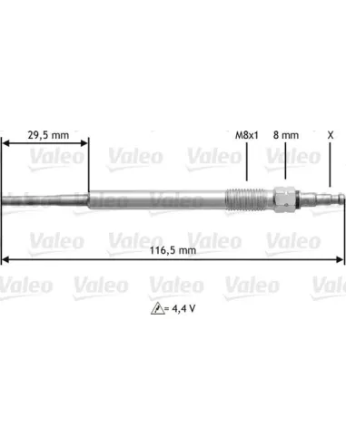 Valeo 345147 - Bujía de precalentamiento Golf V