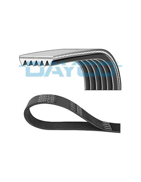 Correa poli-V Dayco 6PK950 6 canales 950 mm