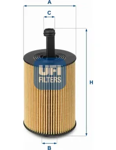 Filtro de aceite Fiat / Ford 25.023.00 Ø 72mm Ø 29 mm