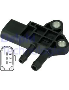 Delphi DPS00002 - Sensor presión gas de escape Golf V