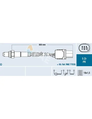 FAE 75051 - Sonda Lambda Golf V