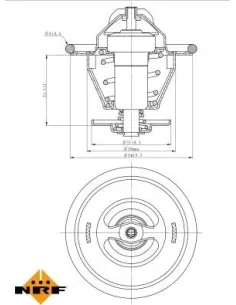 NRF 725214 - Termostato refrigerante Golf V