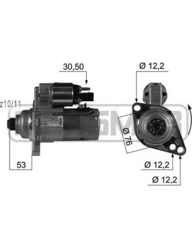 ERA 220449 - Motor de arranque Golf V