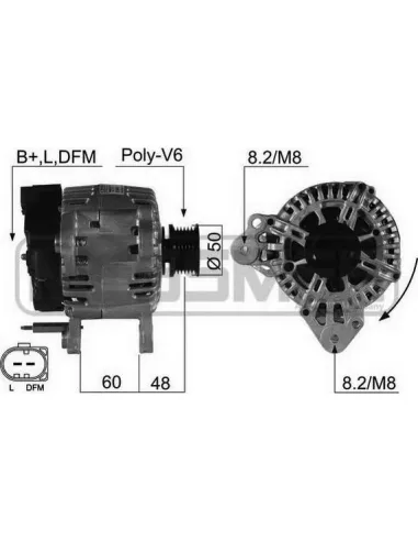 ERA 210498 - Alternador Golf V