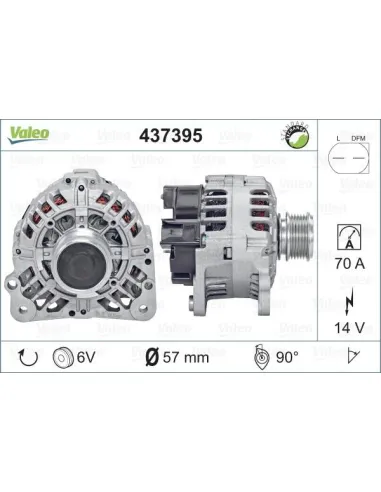 Valeo 437395 - Alternador Golf V