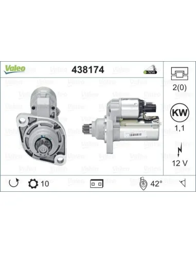 Valeo 438174 - Motor de arranque Golf V