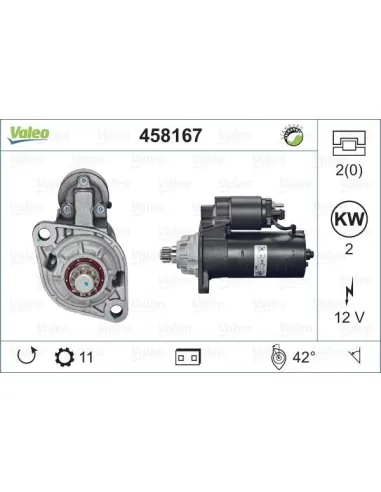 Valeo 458167 - Motor de arranque Golf V