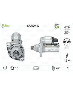 Valeo 458216 - Motor de arranque Golf V