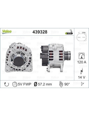 Valeo 439328 - Alternador Golf V  200000 Valeo