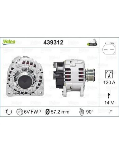 Valeo 439312 - Alternador Golf V