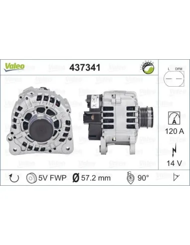 Valeo 437341 - Alternador Golf V