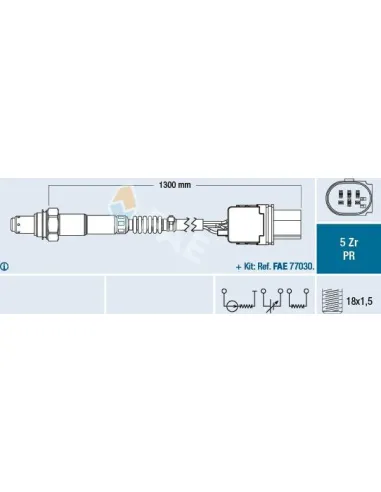 FAE 75053 - Sonda Lambda Golf V