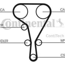 Kit de distribucion con bomba de agua Continental CT908WP1 para Audi