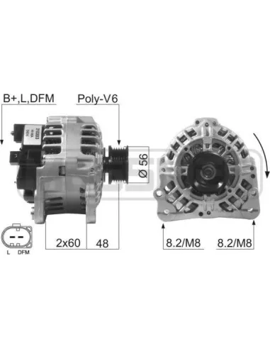 ERA 210203 - Alternador Golf V