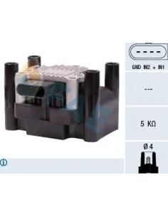 Cable de freno de estacionamiento Ford / SEAT 80218 Derecho