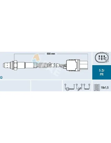 FAE 75082 - Sonda Lambda Golf V