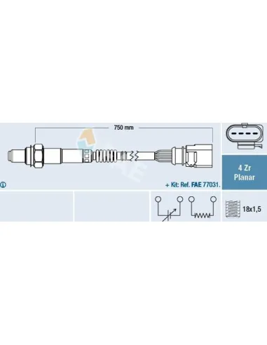 FAE 77901 - Sonda Lambda Golf V