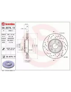0990781X Disco de freno Brembo