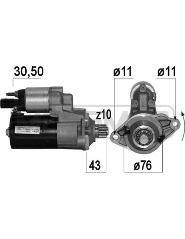 ERA 220665A - Motor de arranque Golf V