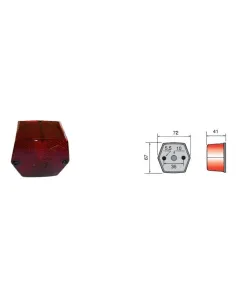 LUZ POSICIÓN TRASERA SIN CATADIÓPTRICO ROJO