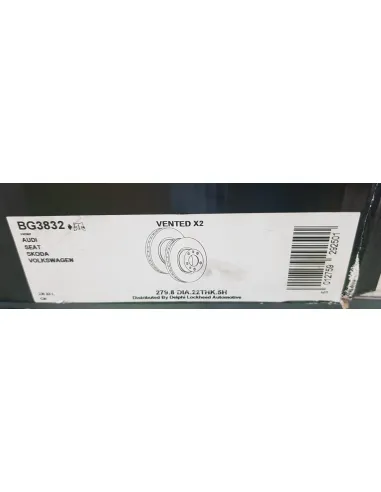 JUEGO DISCOS DE FRENO GRUPO VAG AD A3/SEAT ALTEA
