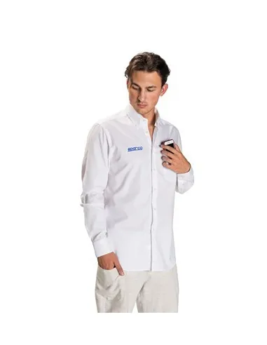 CAMISA MANGA LARGA SPARCO TG. S BLANCA