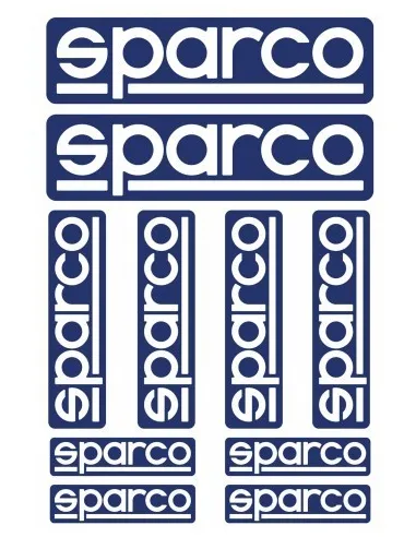 KIT DE 10 SPARCO PEGATINAS