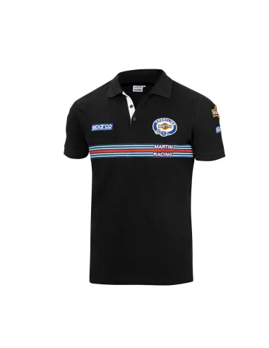 POLO REPLICA MARTINI-R TALLA M NEGRO