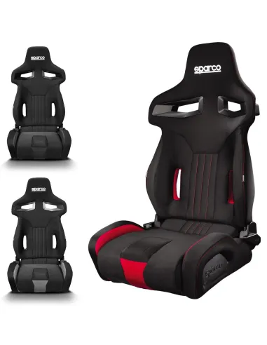 ASIENTO R333 NEGRO/ROJO