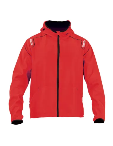 CHAQUETA CORTAVIENTOS SPARCO TALLA L ROJO